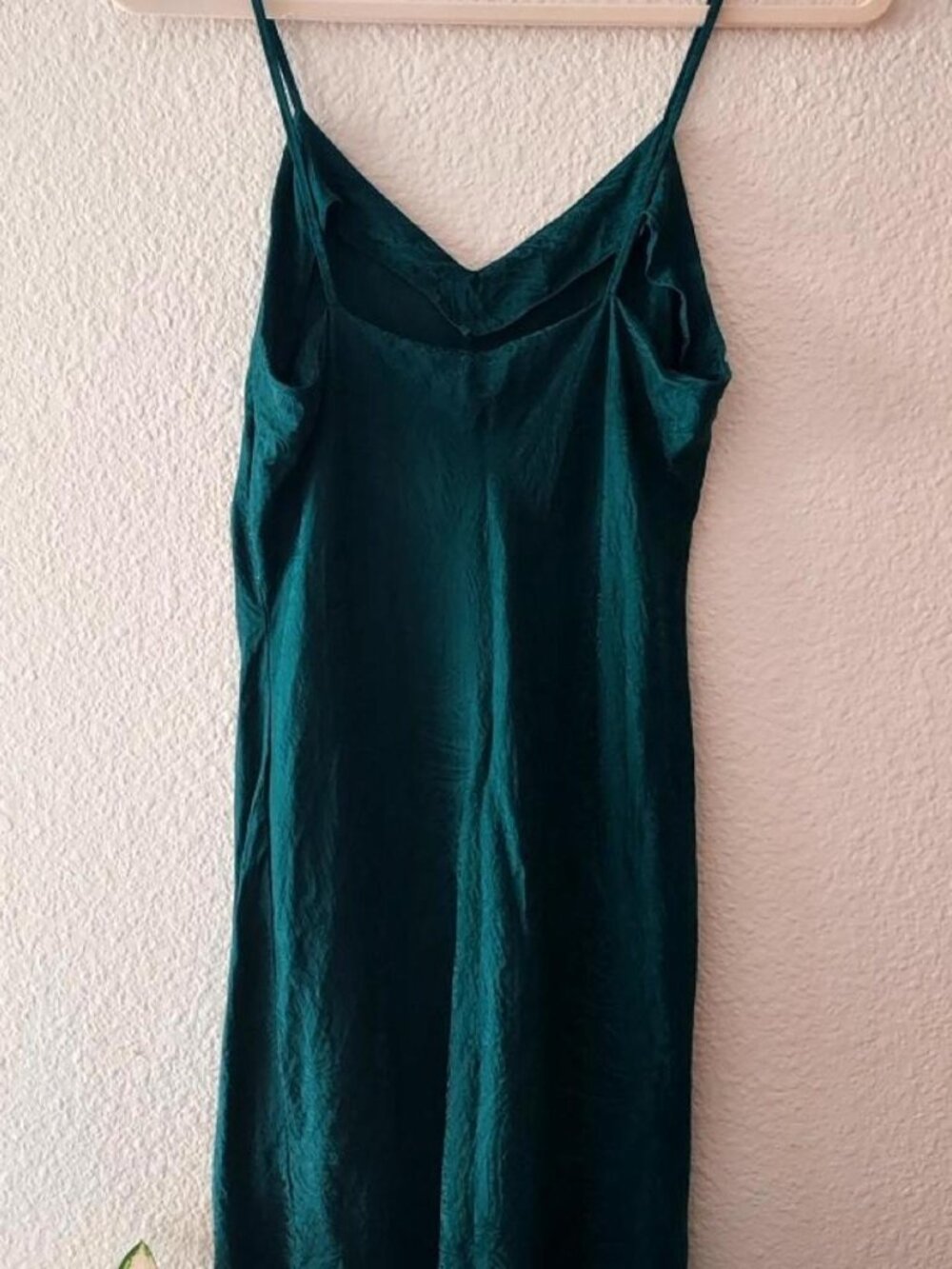 Vintage August Silk Green Slip Dress - Picture 2 of 5